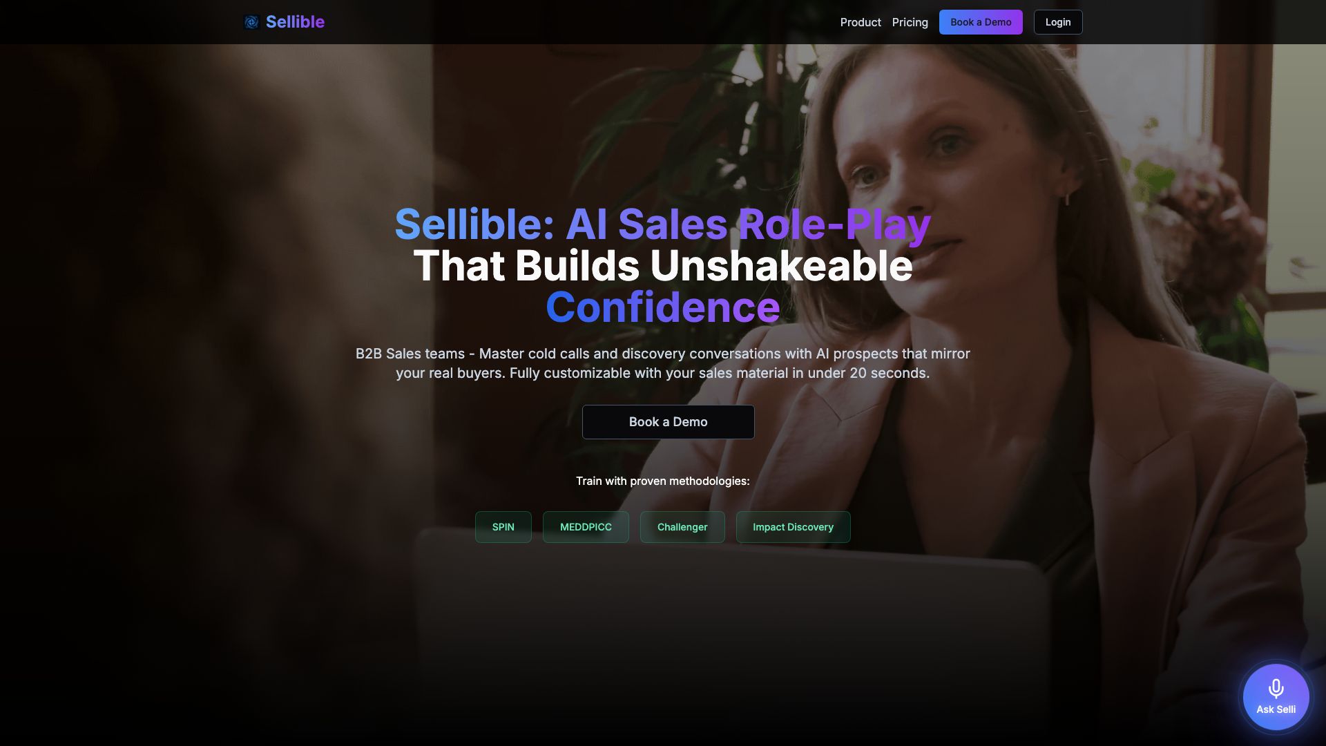 Screenshot of Sellible.ai: AI-Powered Sales Intelligence