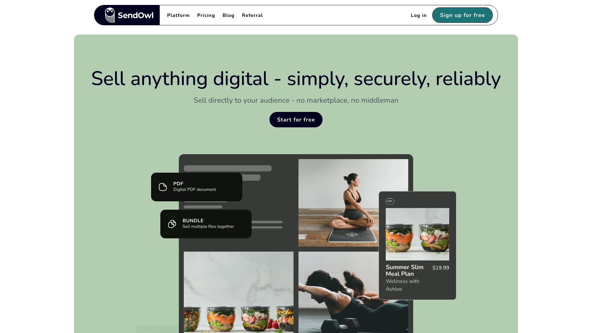 Screenshot of SendOwl: Digital Product Sales Platform