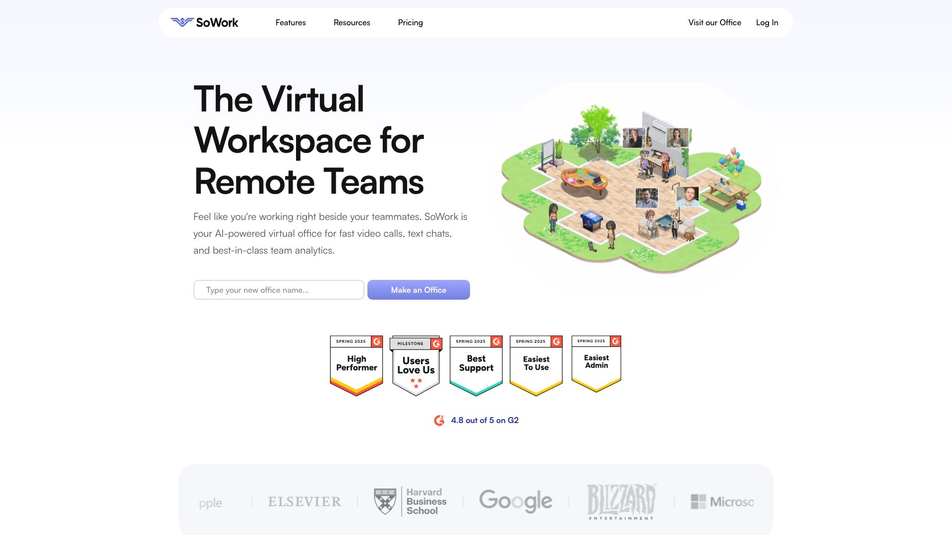 Screenshot of SoWork: Your Collaborative Workspace Solution