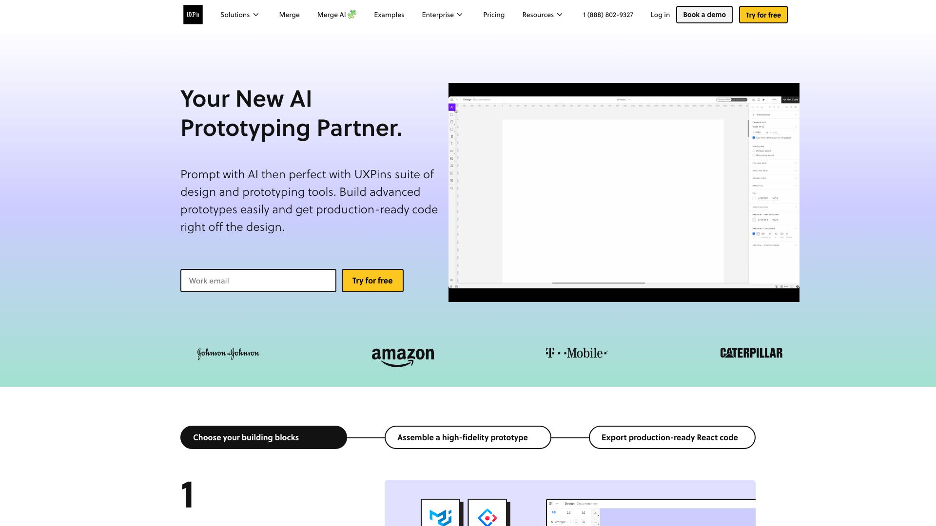 Screenshot of UXPin: Collaborative Prototyping & Design