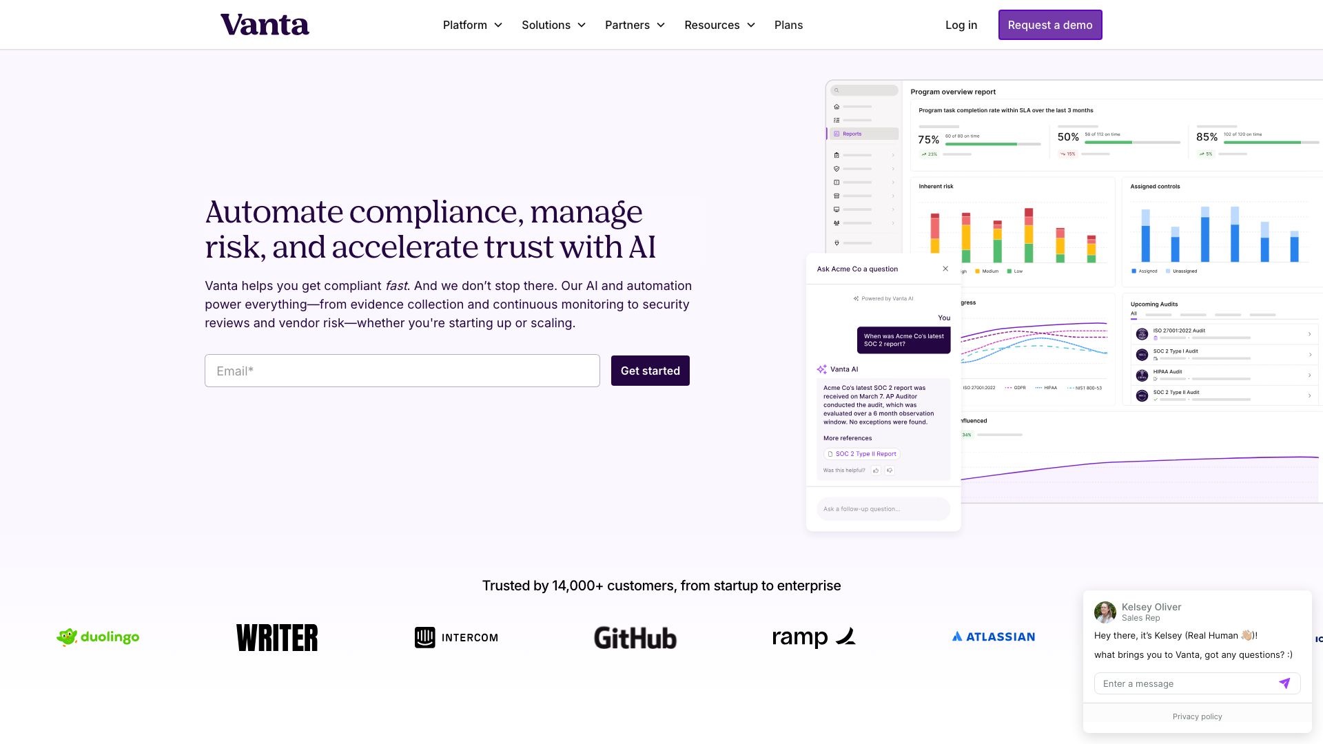 Screenshot of Vanta: Automated Security & Compliance for Growing Companies