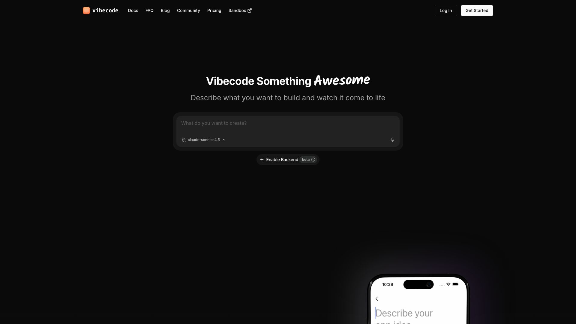 Screenshot of VibeCode: Your AI-Powered Code Companion