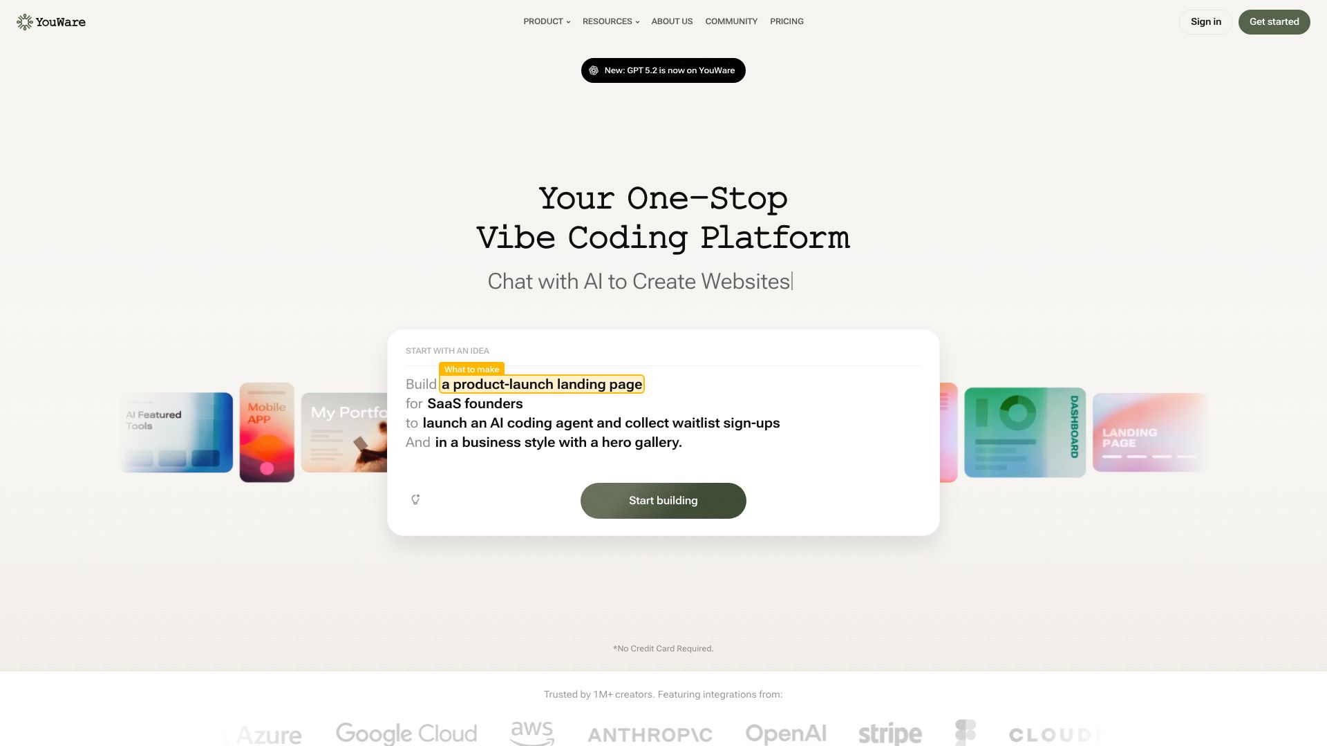Screenshot of YouWare: Empowering Your Digital Workflow