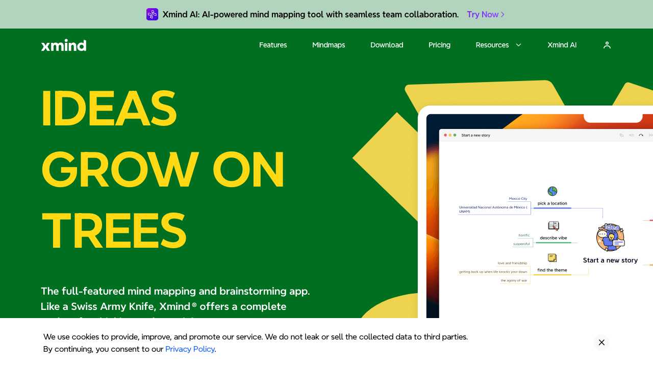Screenshot of XMind: Mind Mapping and Brainstorming Software
