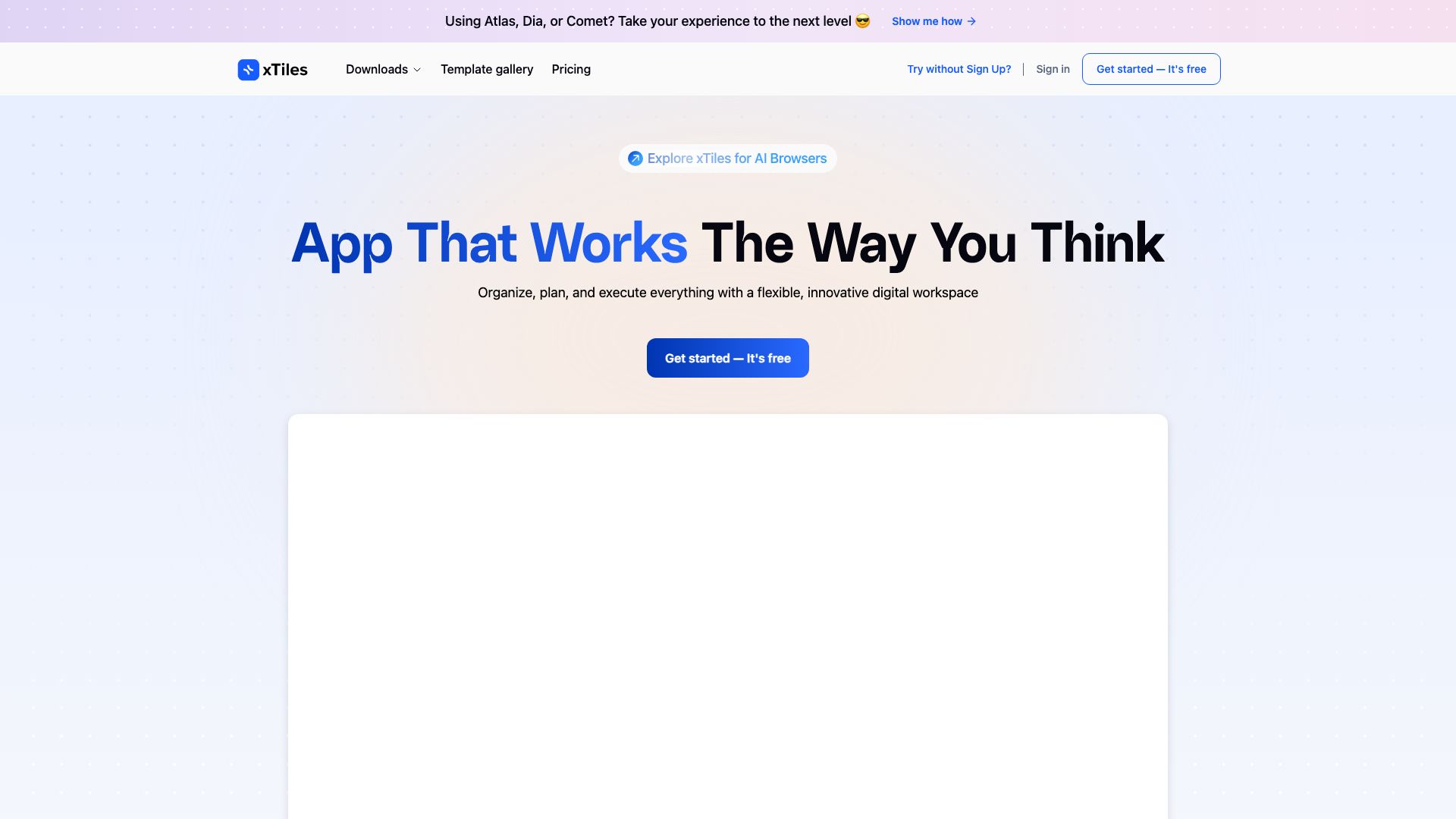Screenshot of XTiles - Your AI-Powered Design Assistant