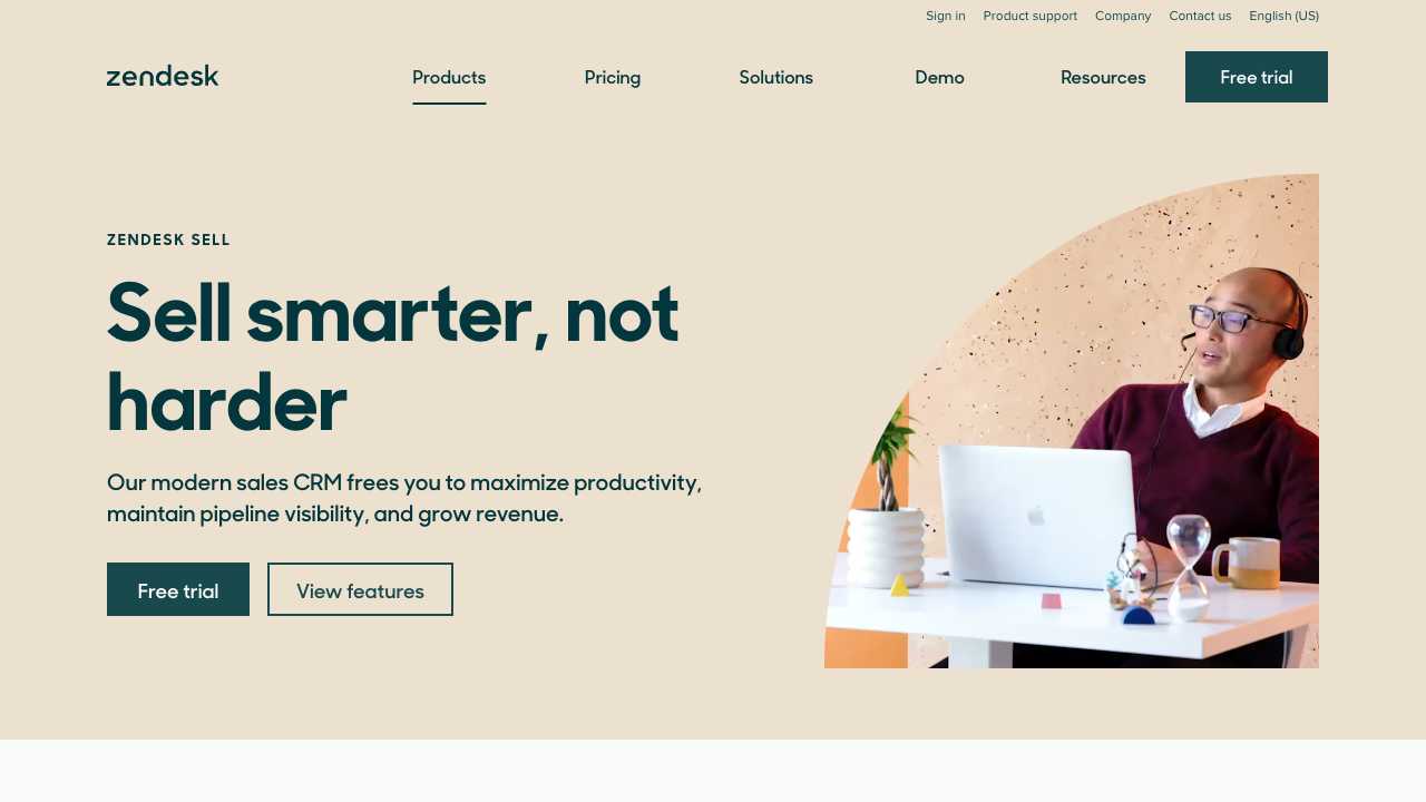 Screenshot of Zendesk: Software for better customer relationships