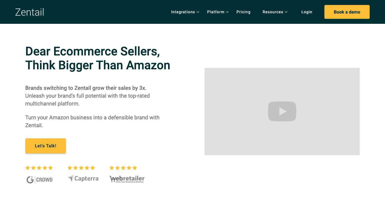Screenshot of Zentaïl: Automated Logistics for Growing Brands