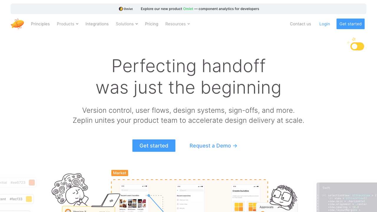Screenshot of Zeplin - Design Systems and Collaboration Platform
