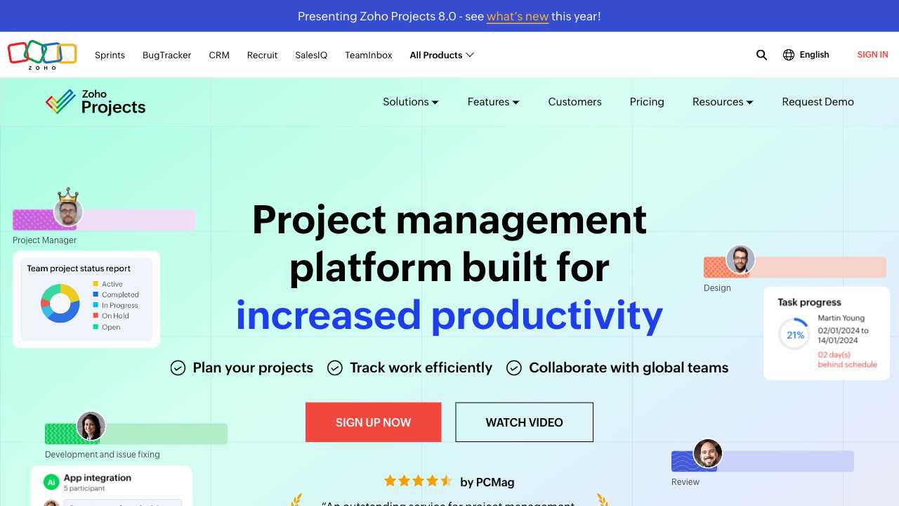 Screenshot of Zoho Social: All-in-One Solution for Social Media Management