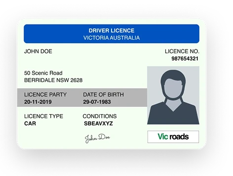 AU Driving license