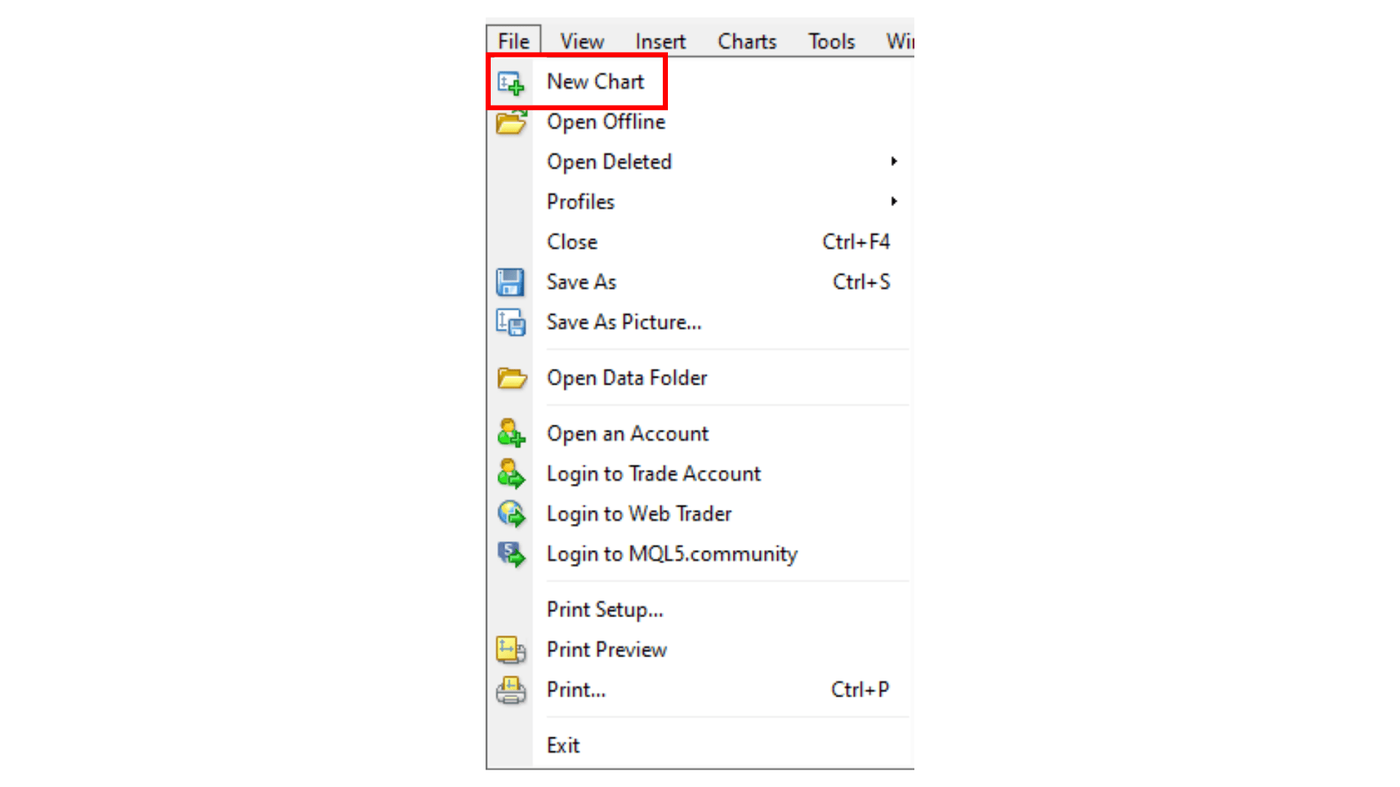 From the menu bar
