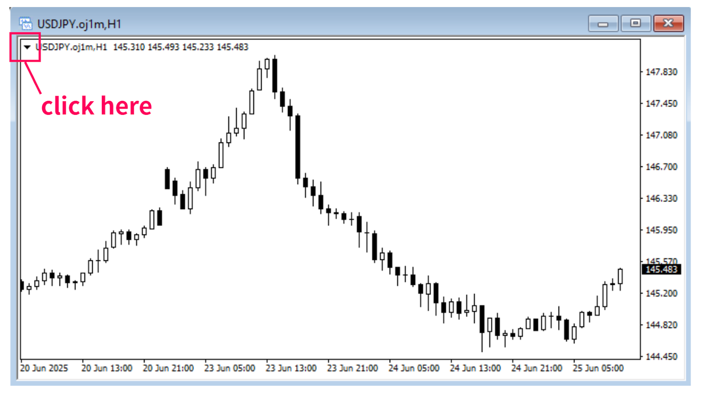 How to place a new order using one-click trading in MT4-3