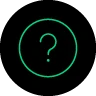 Icon -  Help - Black Green