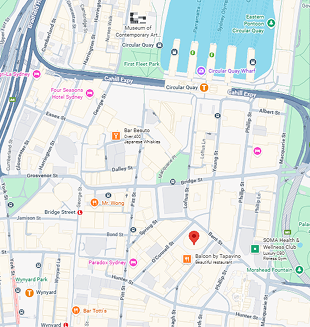 OAU Office Drop pin - 1 Bligh Street