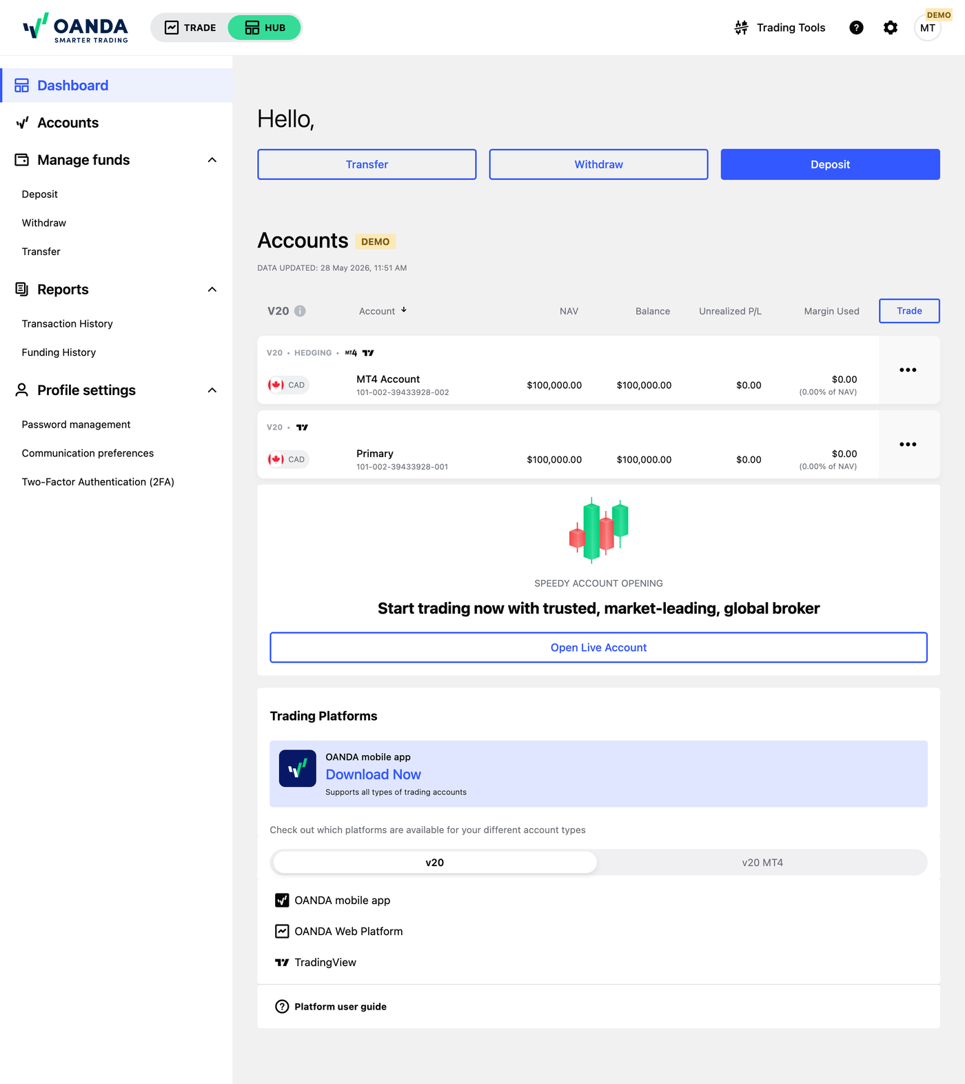 OCAN-demo-account-homoe