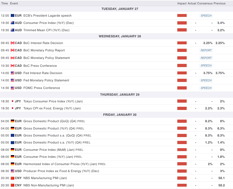 next week calendar 23301