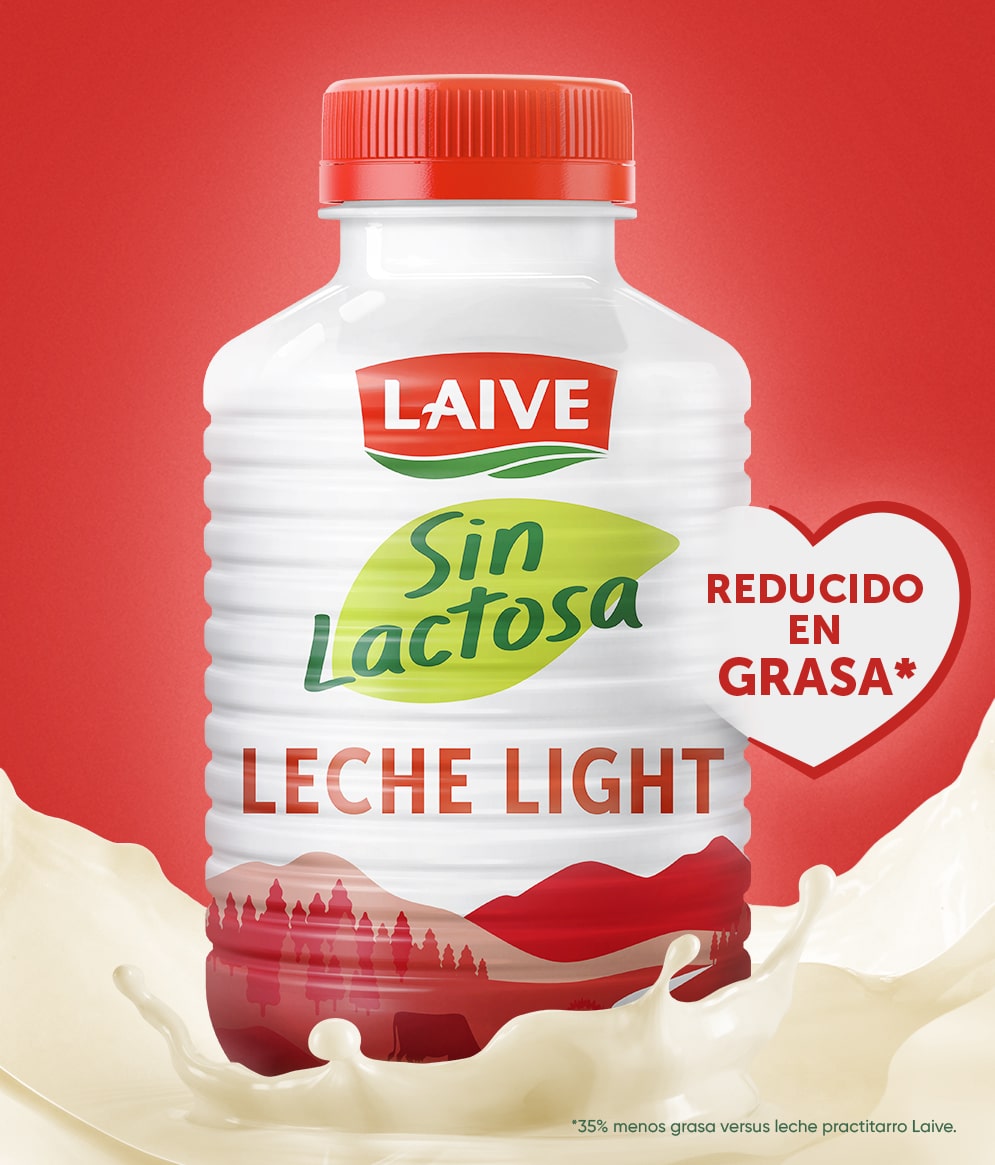 Leche Laive Sin Lactosa lista para consumir