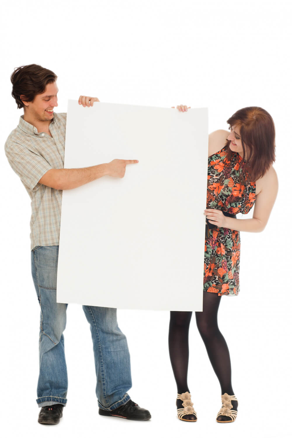 A couple enjoying a moment, printed on a large photo poster