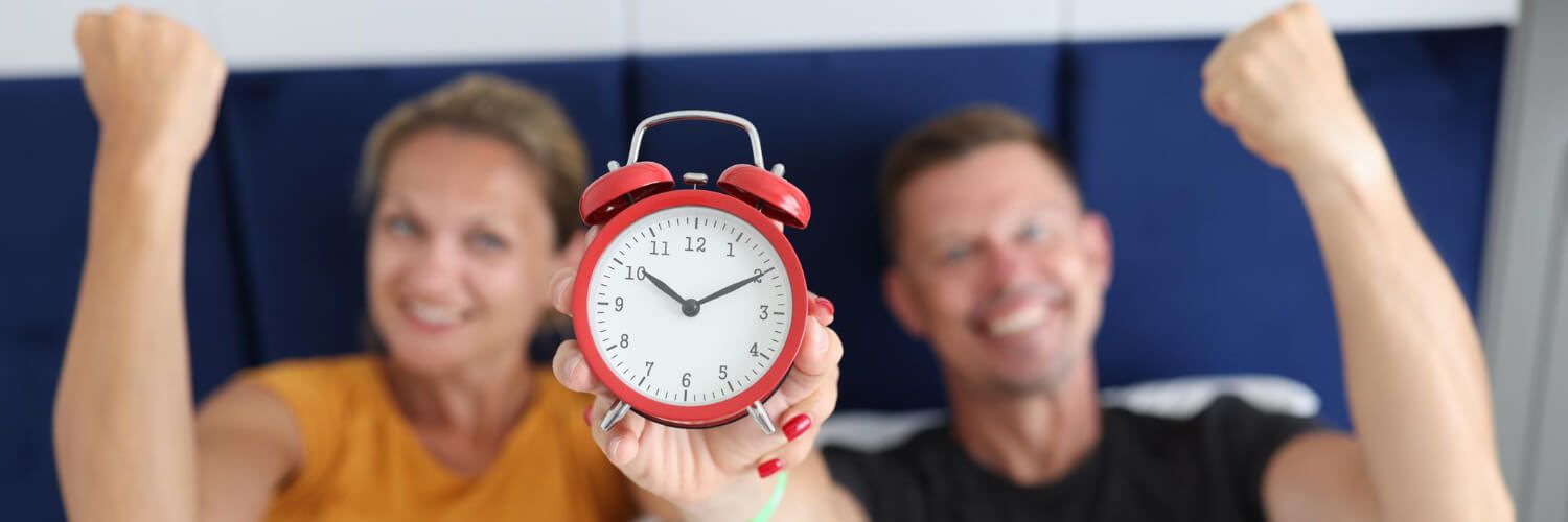 Clock and friends, symbolizing valuing time and relationships