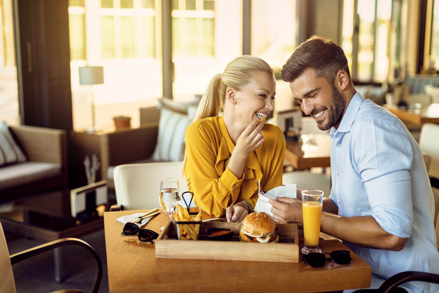 Couple spending quality time together