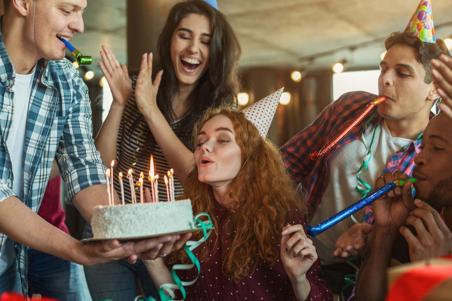 Guests at the birthday party