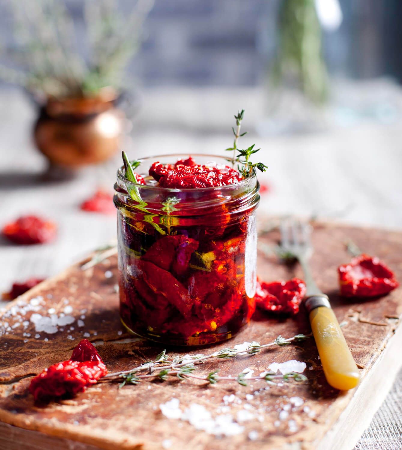 Homemade cranberry relish in a glass dish