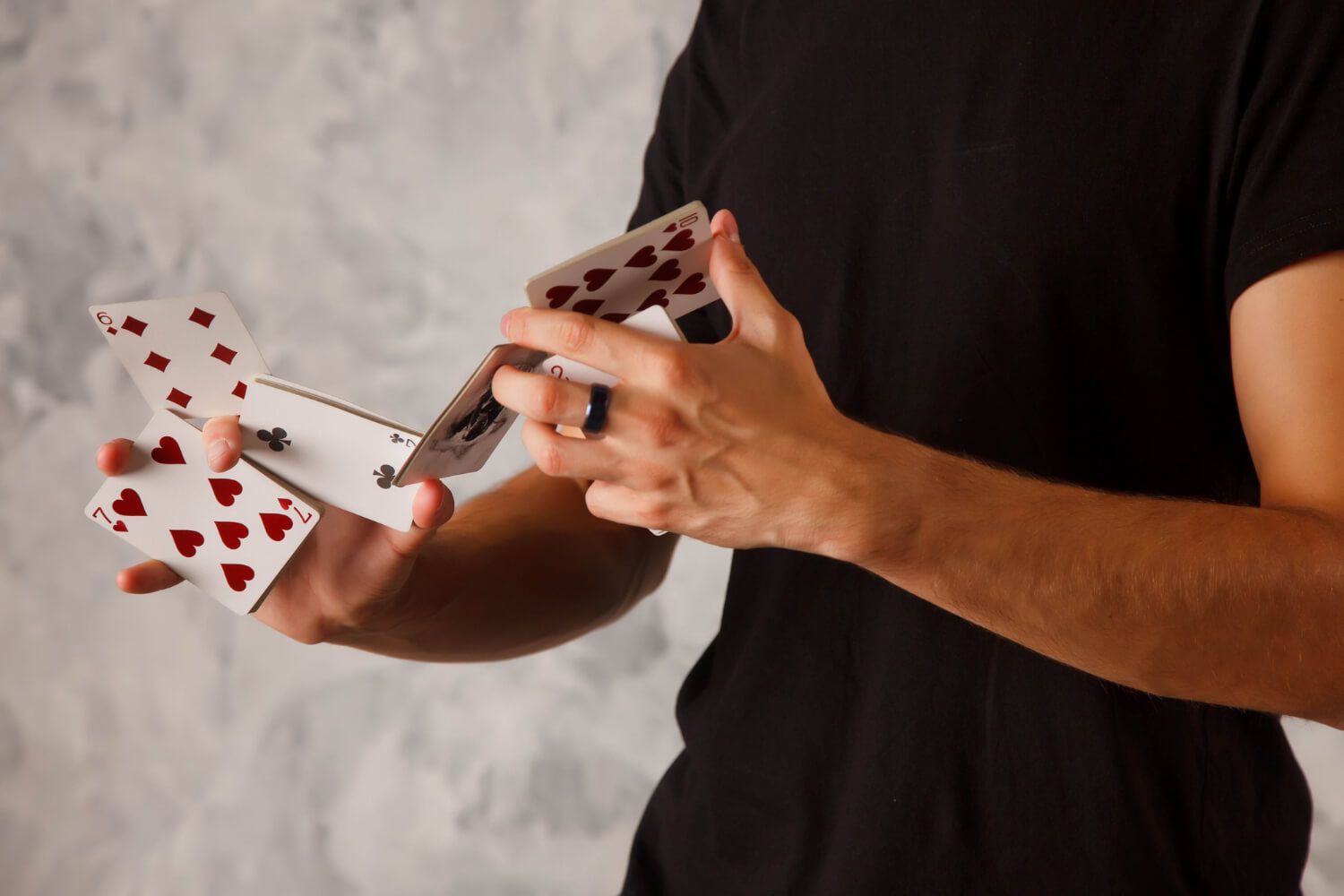 Playing cards, symbolizing making the best of life's hand