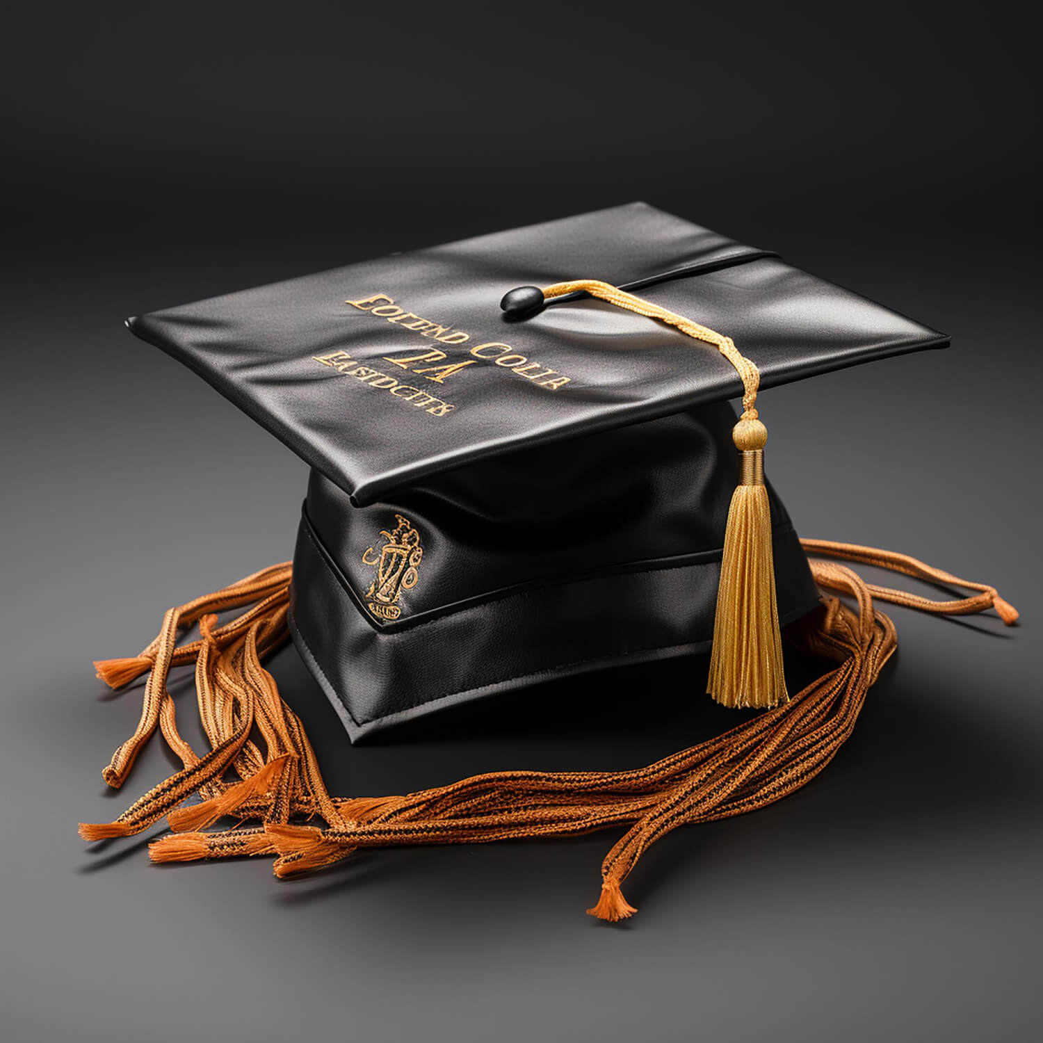 Secure placement of graduation cap using bobby pins