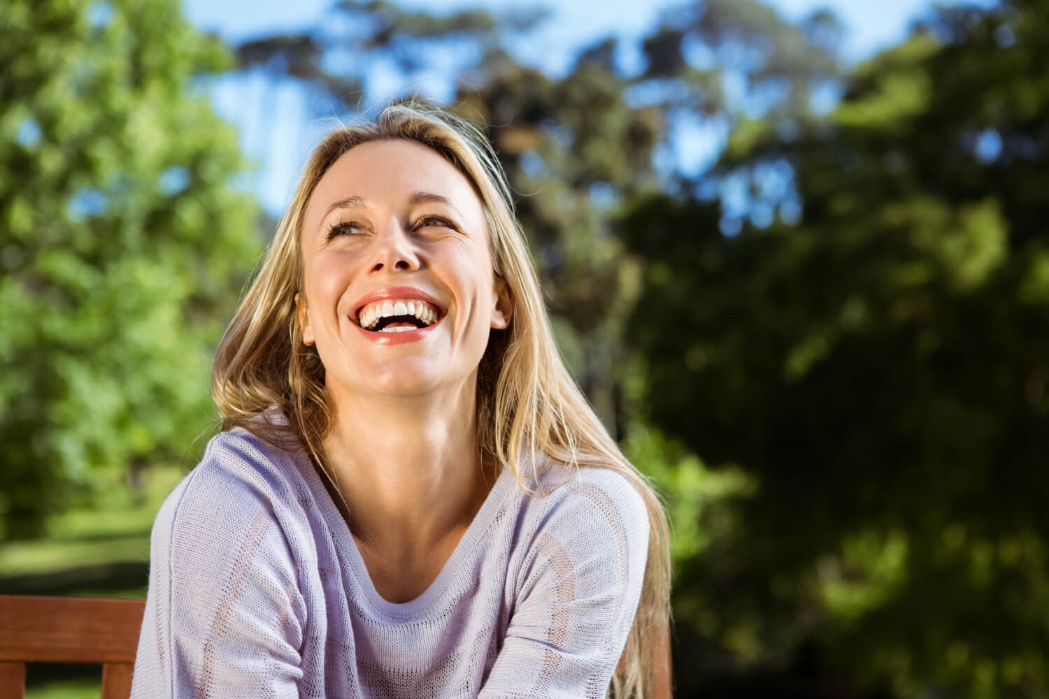 Smiling person, symbolizing happiness in life