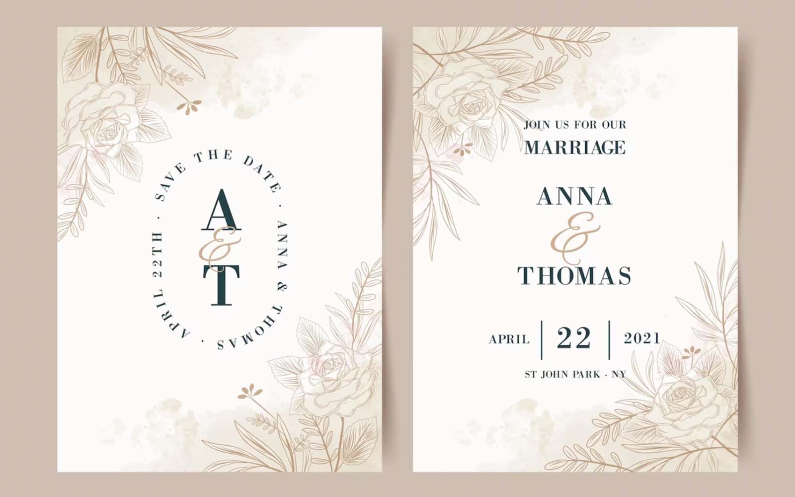 wedding invitation templates