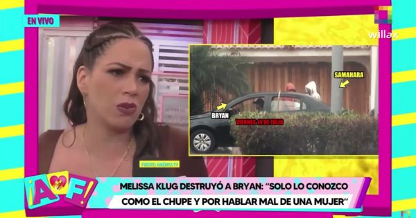 Melissa Klug destruye a Bryan Torres: "De él no tengo buenas referencias"