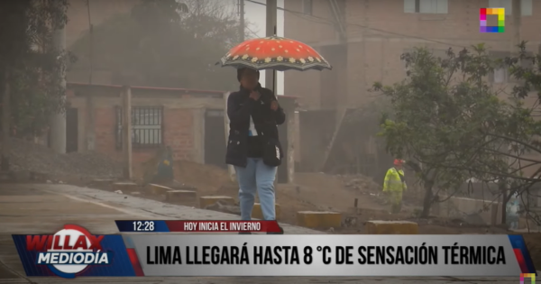 Portada: Invierno comienza este jueves: Lima enfrenta hasta 8 °C de sensación térmica