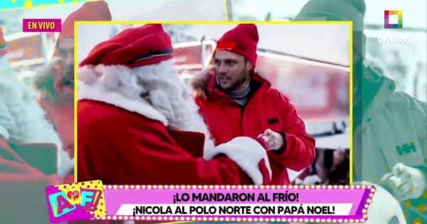 Nicola Porcella viajó hasta Finlandia para conocer la casa de Papá Noel