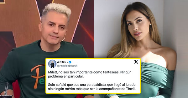 Ángel de Brito arremete contra Milett Figueroa: "Solo eres la acompañante de Tinelli"