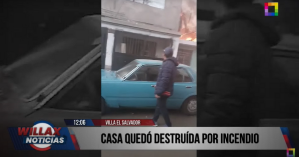 VES: el momento exacto en el que carro de gas explotó durante incendio en vivienda