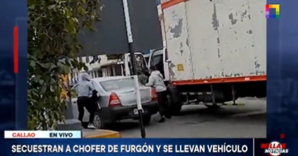 Callao: secuestran a chofer de furgón y se llevan el vehículo