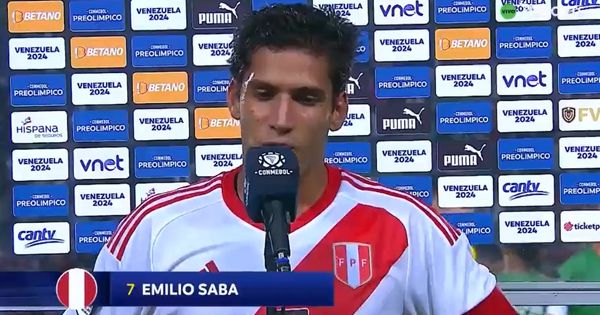 Emilio Saba, capitán de Perú Sub 23, lamenta la derrota ante Argentina: "Perdimos la batalla, no la guerra"