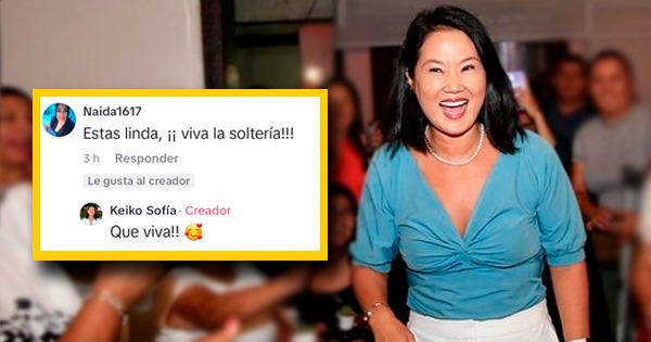 Keiko Fujimori grita a los cuatro vientos su soltería: "¡Que viva!" (VIDEO)