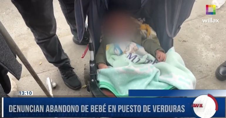 Mujer abandona a bebé en el mercado: "Ahorita vengo"