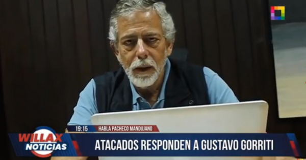 Pacheco Mandujano responde a Gorriti: "Dice que yo soy cercano a la pestilencia, bueno nunca me he juntado con él"