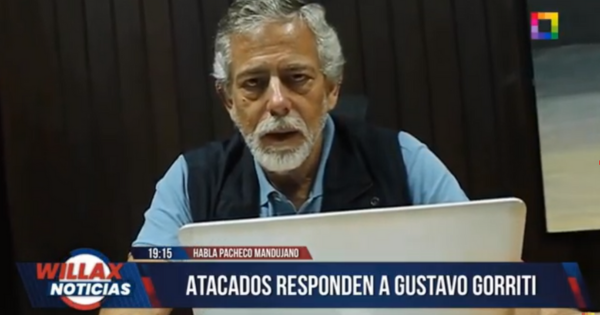 Portada: Pacheco Mandujano responde a Gorriti: "Dice que yo soy cercano a la pestilencia, bueno nunca me he juntado con él"