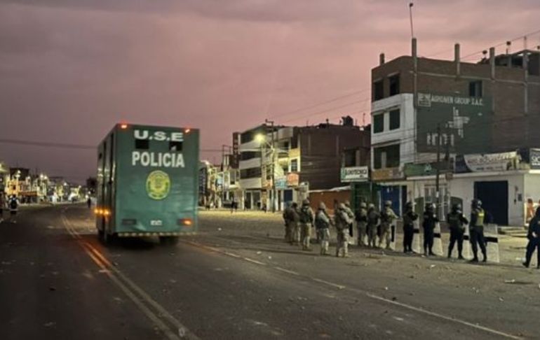 La Libertad: la Policía Nacional y el Ejército liberaron la Panamericana Norte