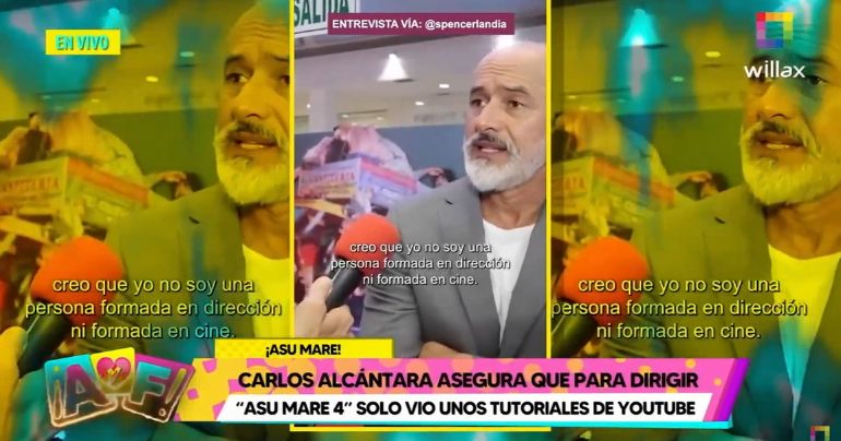 Carlos Alcántara revela que dirigió 'Asu Mare' viendo unos tutoriales