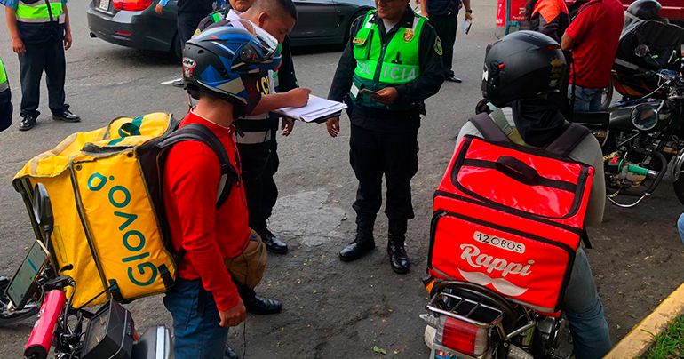 Miraflores empadronará y exigirá uso de GPS como requisitos para el servicio de delivery en motos