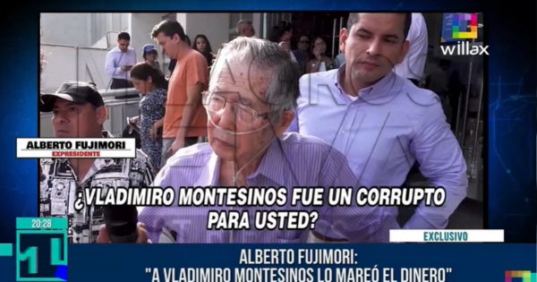 Alberto Fujimori rompe su silencio: "A Vladimiro Montesinos lo mareó el dinero"