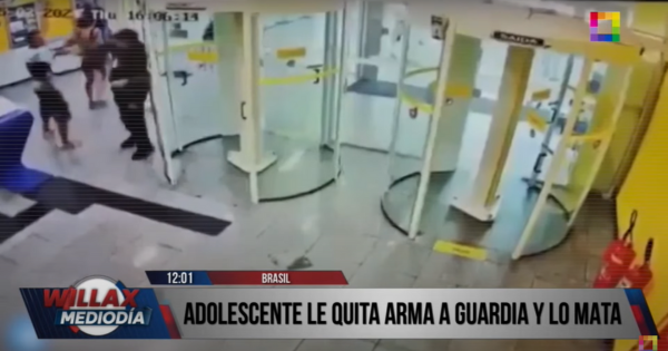 Brasil: adolescente asesina a guardia de seguridad tras arrebatarle su arma