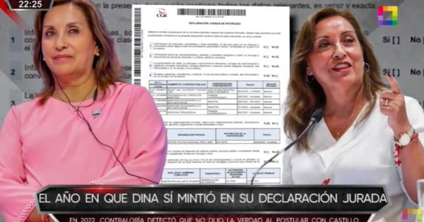 Portada: El año en que Dina Boluarte sí mintió en su declaración jurada | INFORME DE 'COMBUTTERS'