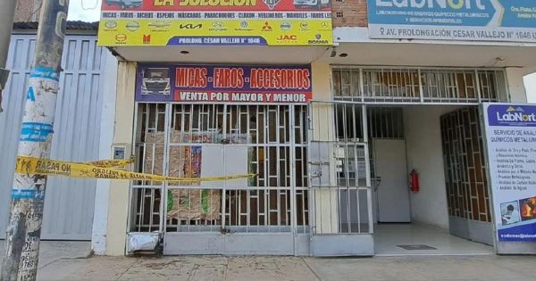 Trujillo: presuntos extorsionadores detonaron dinamita en la puerta de un local