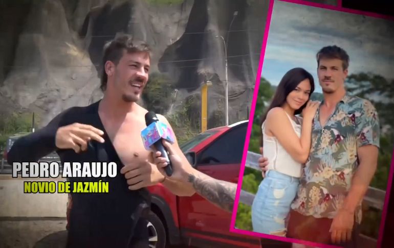 Pedro Araujo sobre romance con Jazmín Pinedo: “Estoy muy contento”