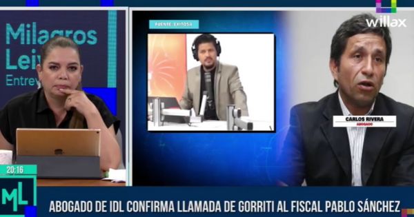 Abogado de IDL confirma llamada de Gustavo Gorriti a Pablo Sánchez para detener diligencia en ONG